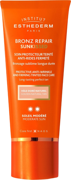 BRONZ REPAIR SUNKISSED SOIN PROTECTEUR TEINTÉ ANTI-RIDES SPF-Крем для лица с оттеночным эффектом при сильном солнце Institut Esthederm